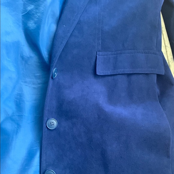 Suede Trench Coat with Notched Lapel - Picture 6 of 7